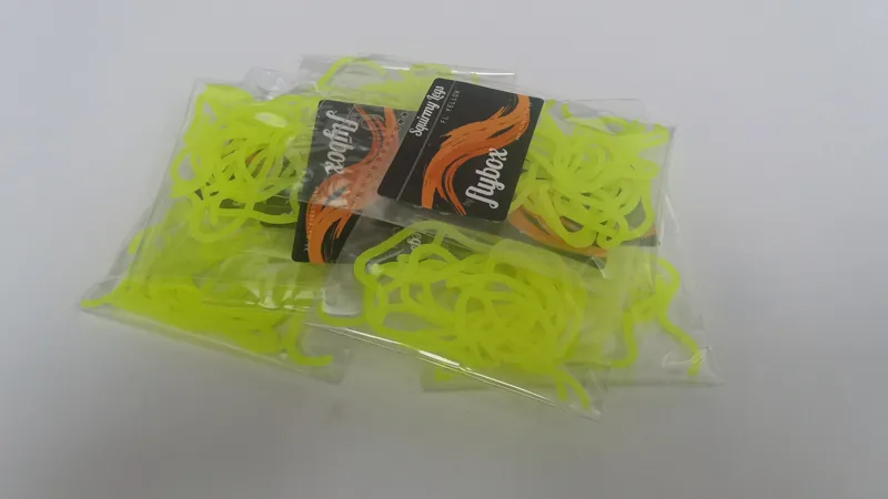 Flybox Squirmy Legs in Fl.Yellow-2